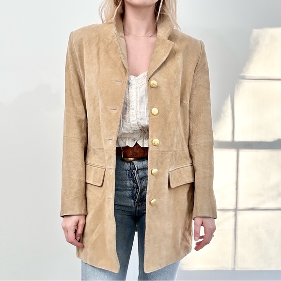 Free People Jackets & Blazers - ✨ vintage 1990s suede blazer jacket